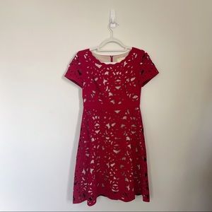 Anthropologie Moulinette Soeurs Red Dress, Size 0P